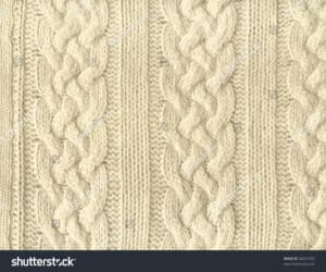 Cable knit fabric